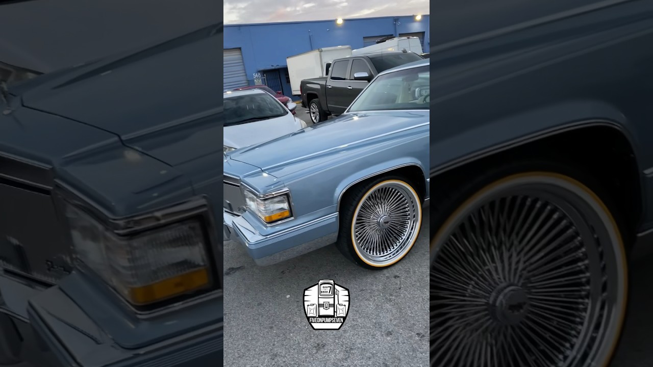 Cadillac Fleetwood on Spokes and vogues #fiveonpumpseven