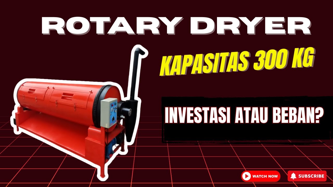 STOP JEMUR HASIL PANEN DIJALAN! MESIN ROTARY DRYER INI BISA KERINGKAN PANEN SECARA OTOMATIS!