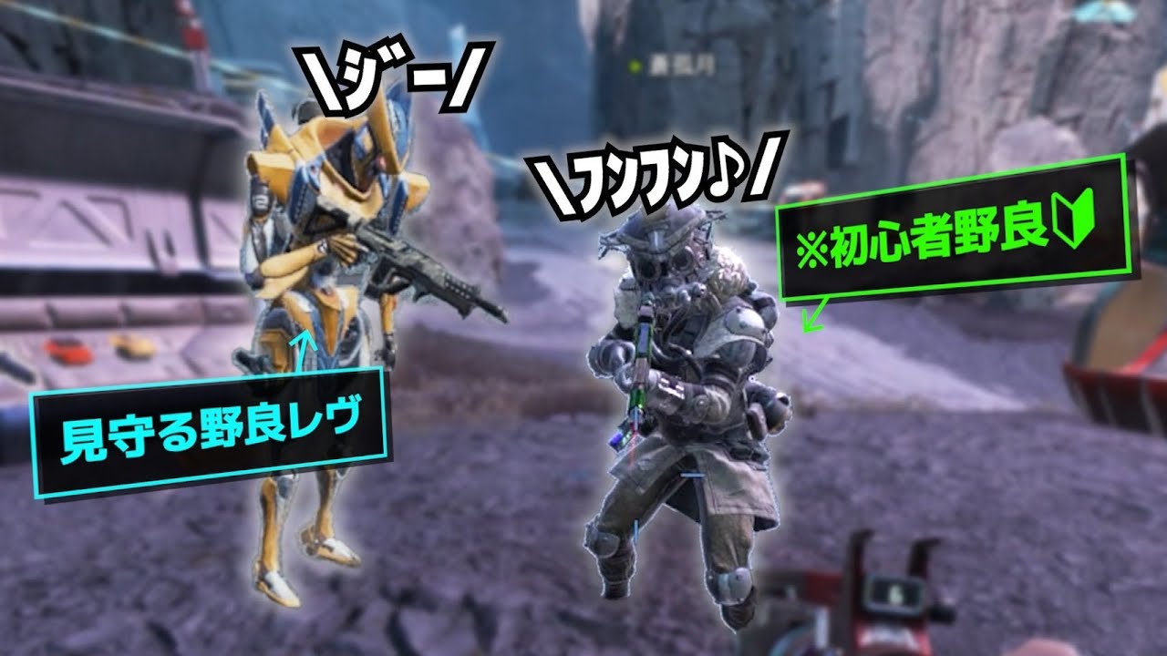 可愛い初心者野良ブラハがいたので野良レヴとキャリーしてきた【APEX】