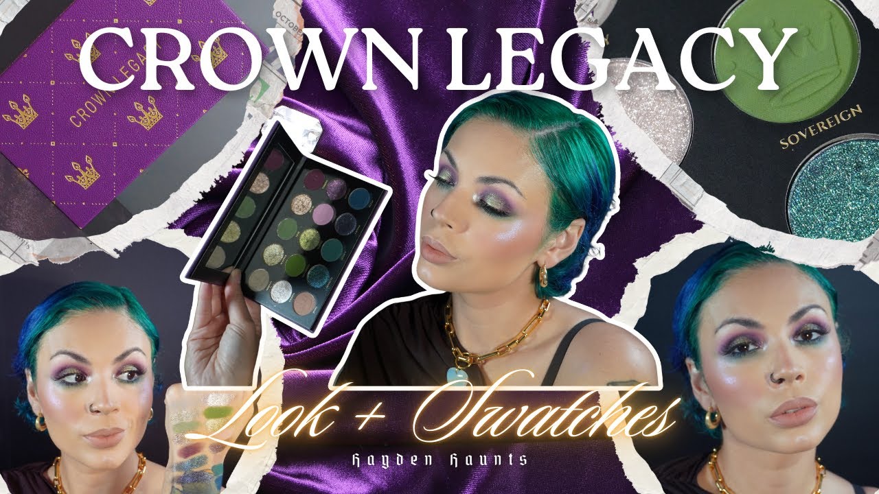 Внешний вид и образцы палетки Glaminatrix x Monolith Crown Legacy