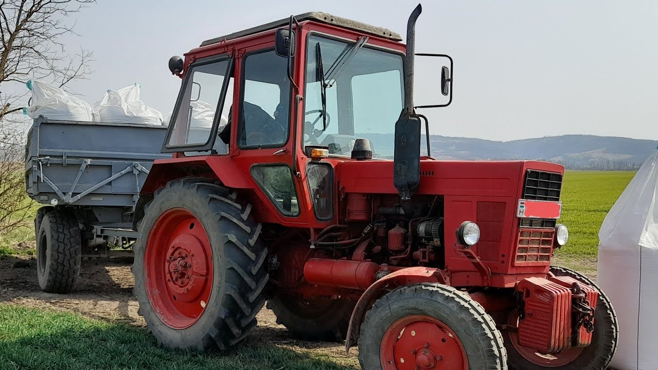 MTZ-80 + HW 8011 Műtrágya szállítás