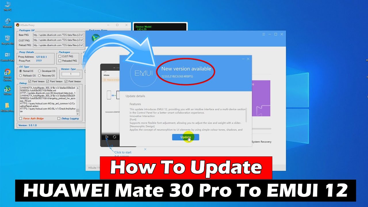 How To Update HUAWEI Mate 30 Pro To EMUI 12