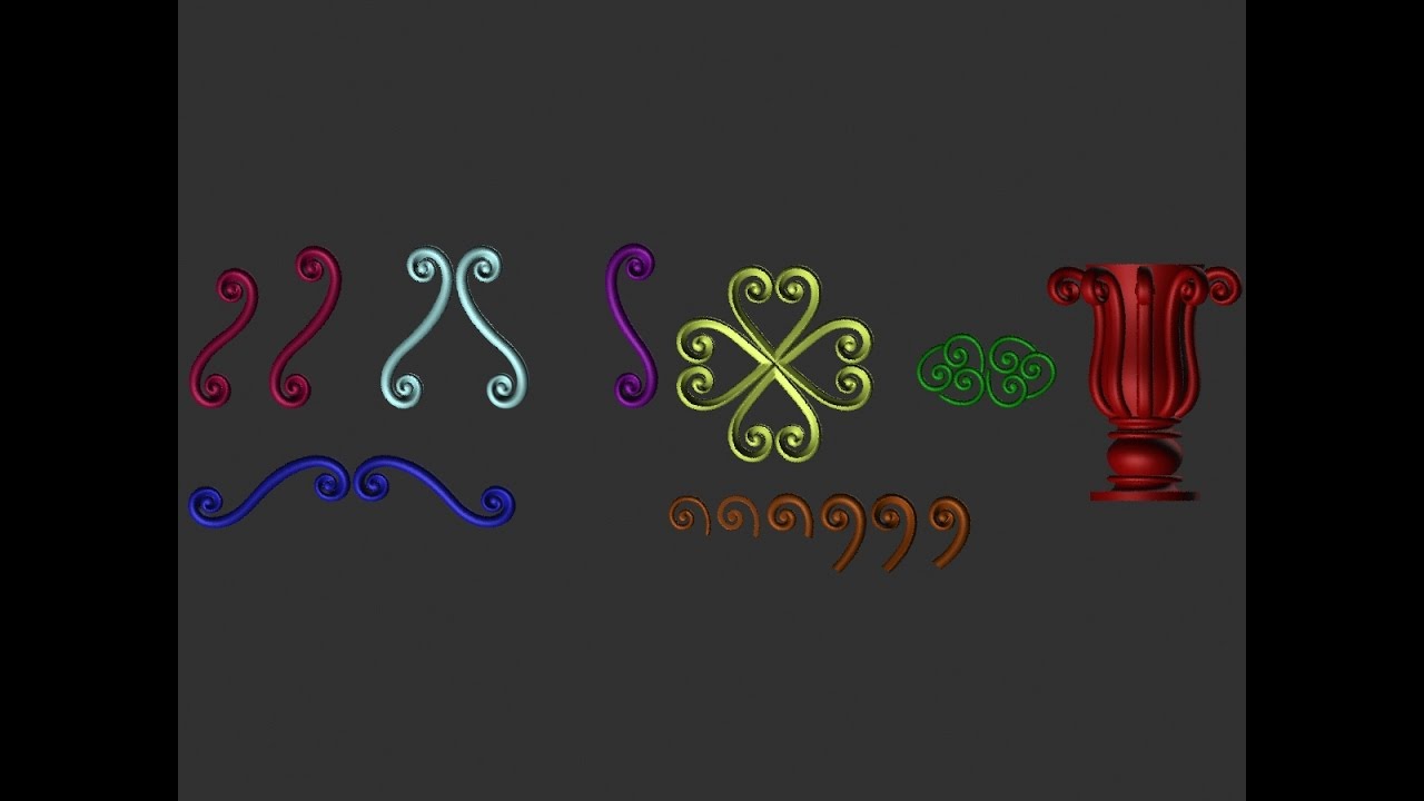 Part (1) classic furniture design ( Scroll Drawing) , الجزء( 1 ) تصميم الآثاث الكلاسيكى , رسم المخ