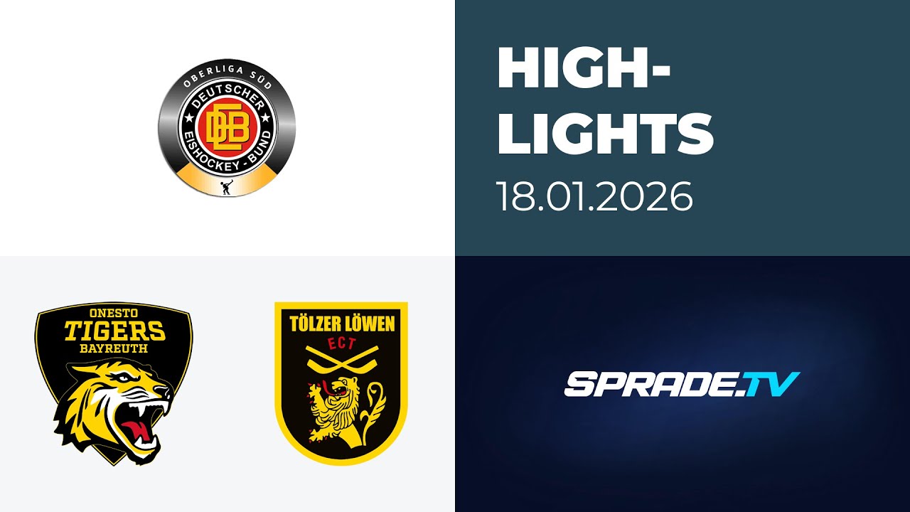 18.01.2026 - Highlights - onesto Tigers Bayreuth vs. T&ouml;lzer L&ouml;wen