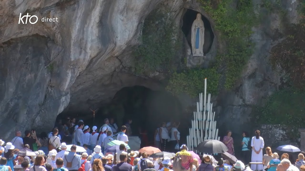 Chapelet du 16 juillet 2025 à Lourdes