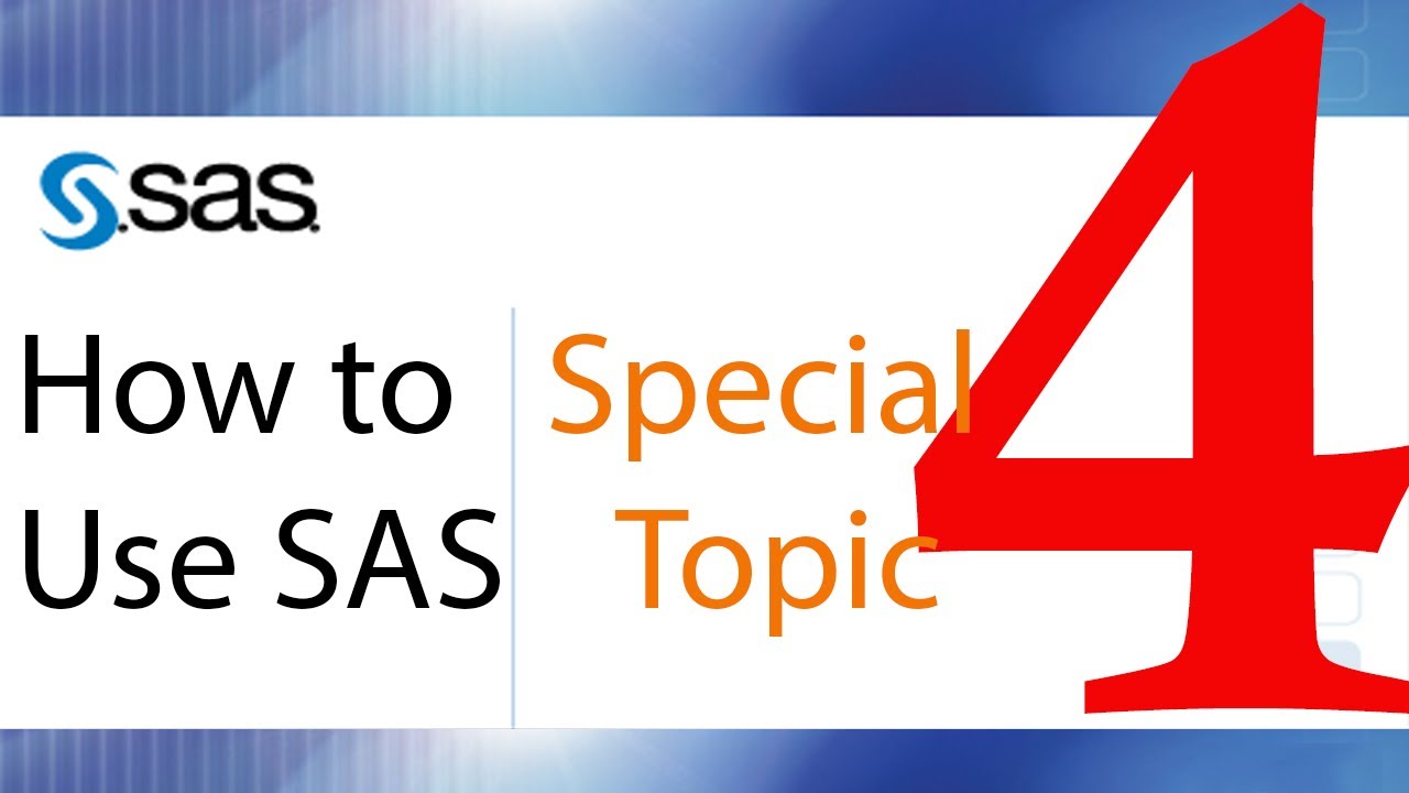 How to Use SAS - Special Topic - Working with SAS Datetime Data