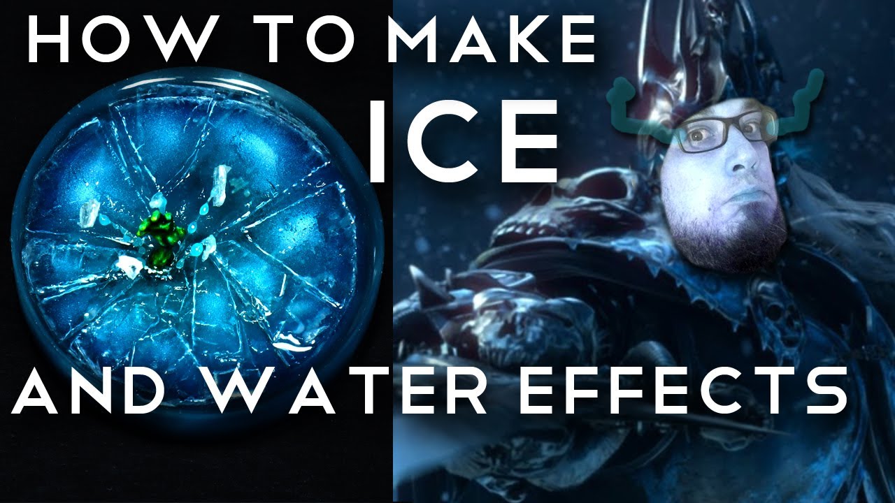 How to make broken ICE on miniature bases - Water effects