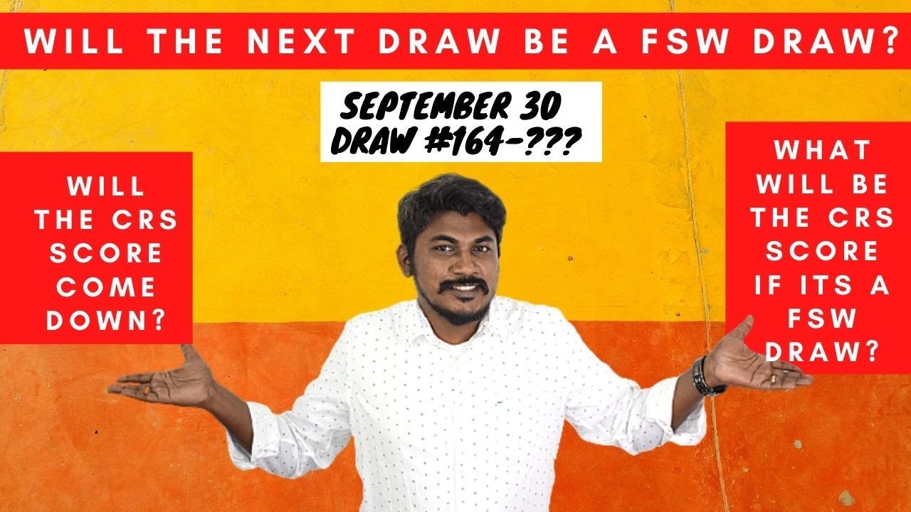 📢Latest FSW draw analysis & Express Entry draw 164 prediction