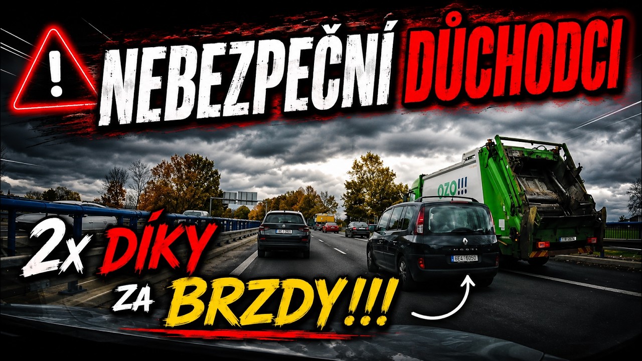 4K 🚘 dashcam - nebezpeční důchodci - DÍKY ZA ODBĚR a LIKE