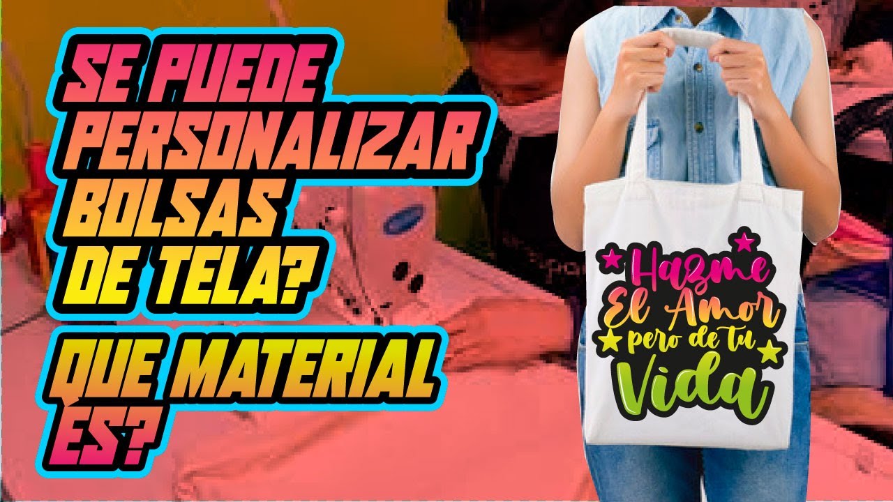😲 COMO PERSONALIZAR BOLSAS  de TELA  con SUBLIMACIÓN y POLIMIADA ¿FUNCIONA?