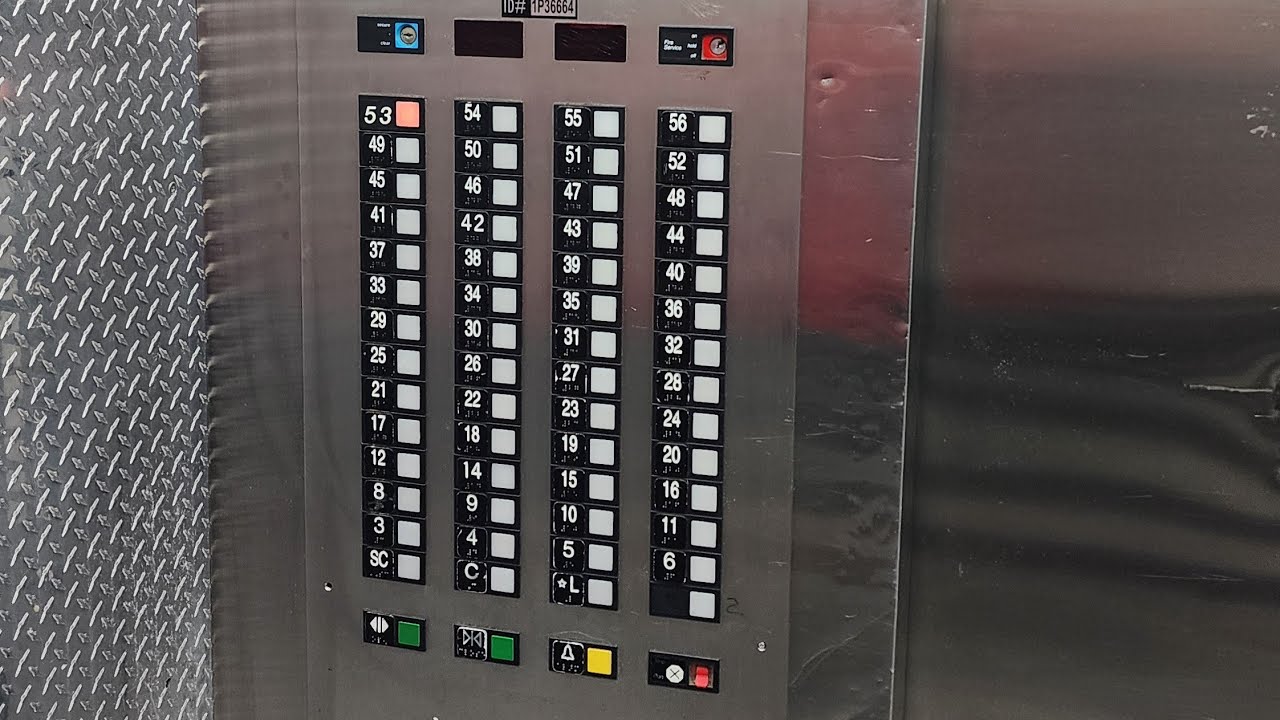 Otis Elevonic 401 Traction Service Elevators at The Millennium Downtown in New York, NY