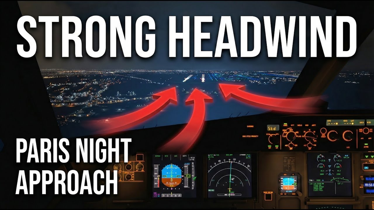 MSFS 2024 PS5 | A320 CRAZY HEADWIND Approach into Paris | INSANE REALISM