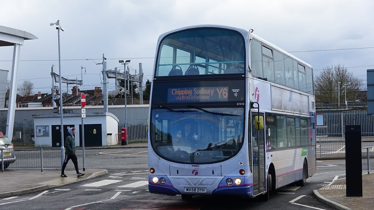 *Whiny ZF* Volvo B9TL Wright Gemini (Y6 to Yate) MX58 DYH/37416//First Bus
