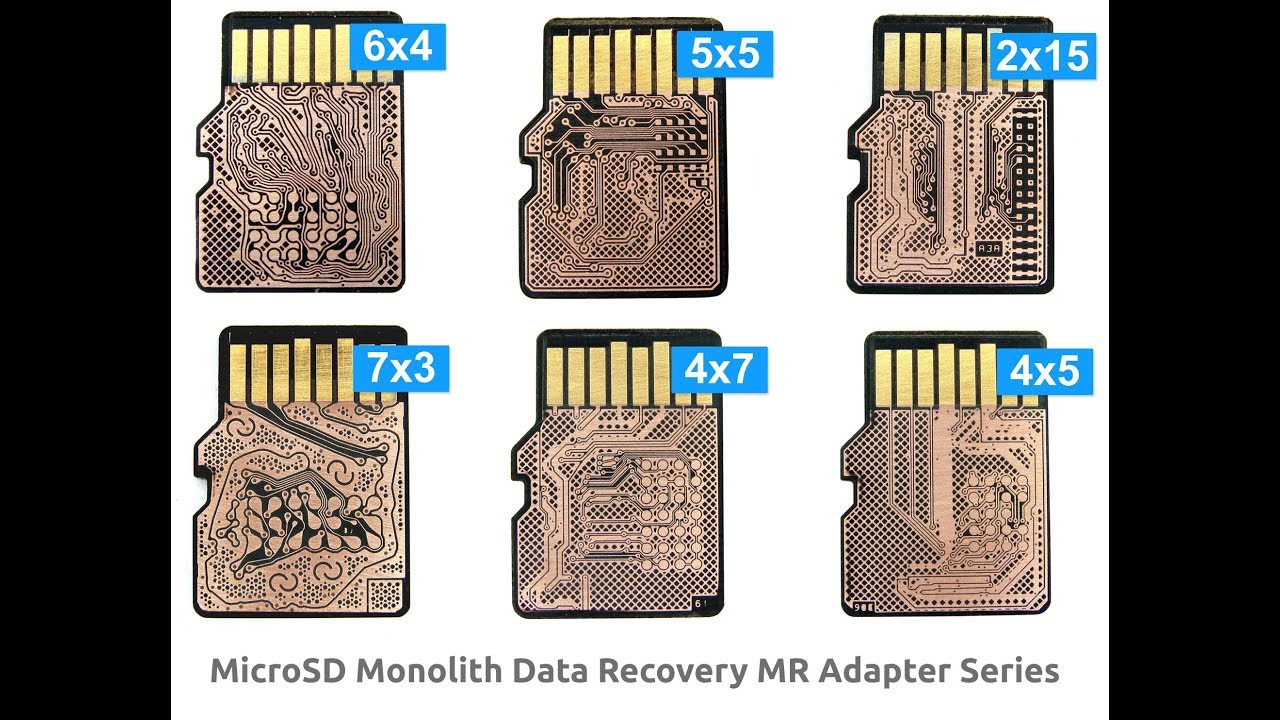 Data Recovery from microSD cards (Monoliths) using MR adapters