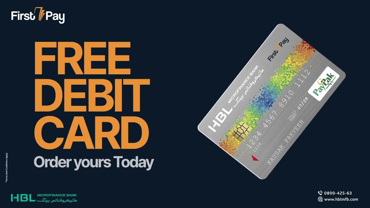 Order your FREE DEBIT CARD today!