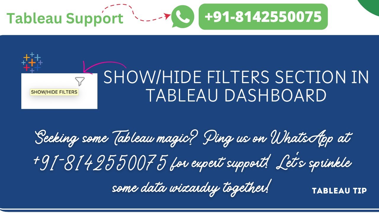 Show Hide Filters Button in Tableau