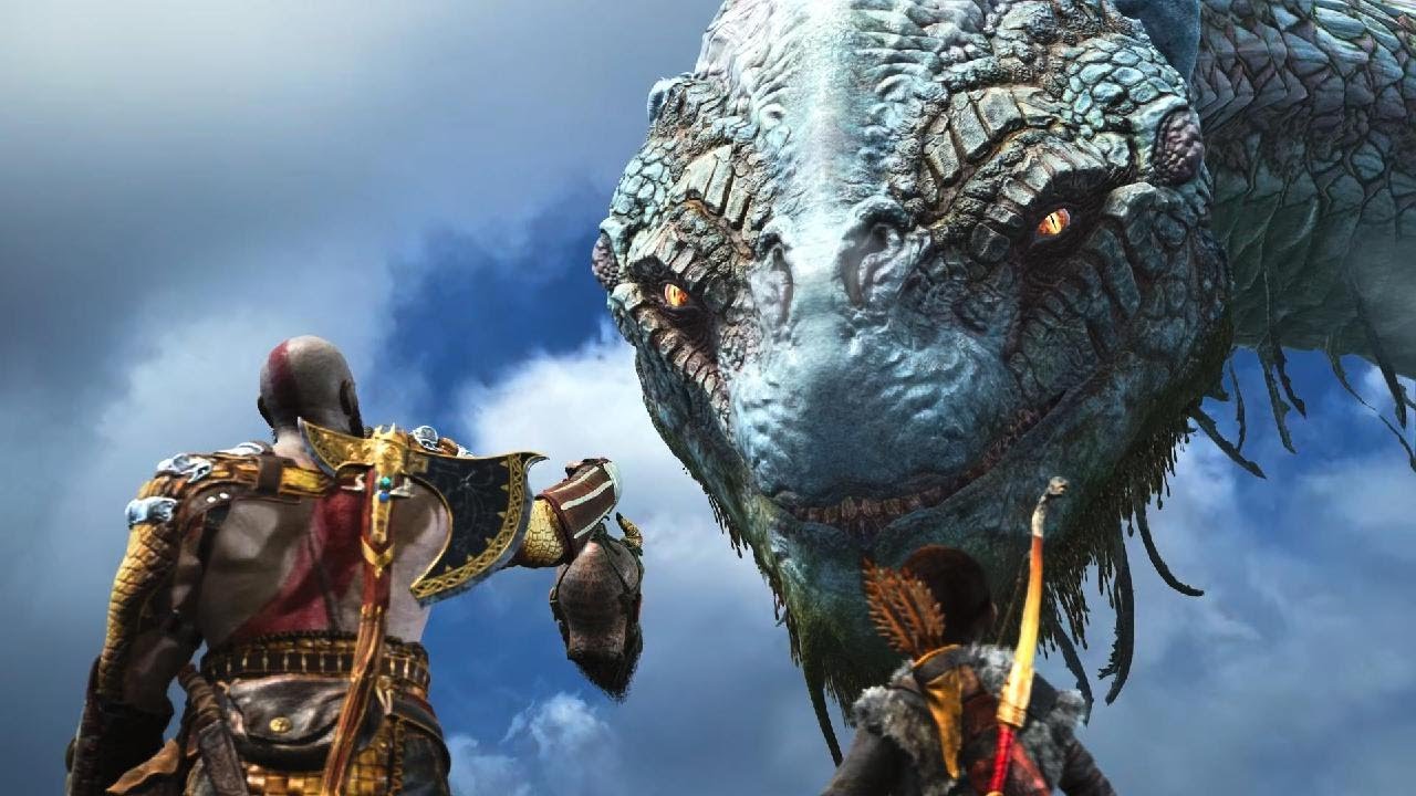 God of War - Mimir spricht mit Weltenschlange