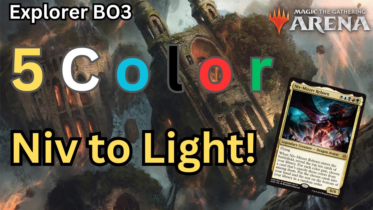 Bringing Niv to Light on Arena!! 5c Niv Mizzet Pioneer / Explorer Deck Tech & Ranked Gameplay BO3