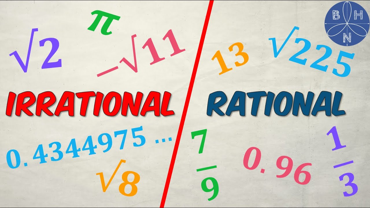 Rational and Irrational Numbers Explained with Examples | BHNmath