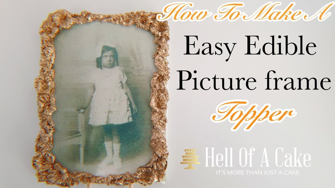 How To Make An Easy  Fondant Picture Frame