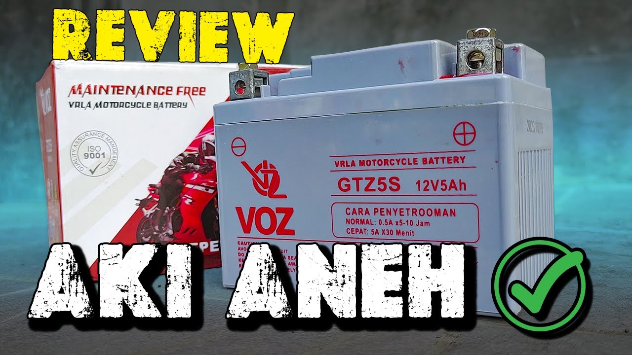 AKIBAT SALAH PERGAULAN... REVIEW AKI VOZ GTZ5S 12V 5Ah UNTUK MOTOR NEW JUPITER MX