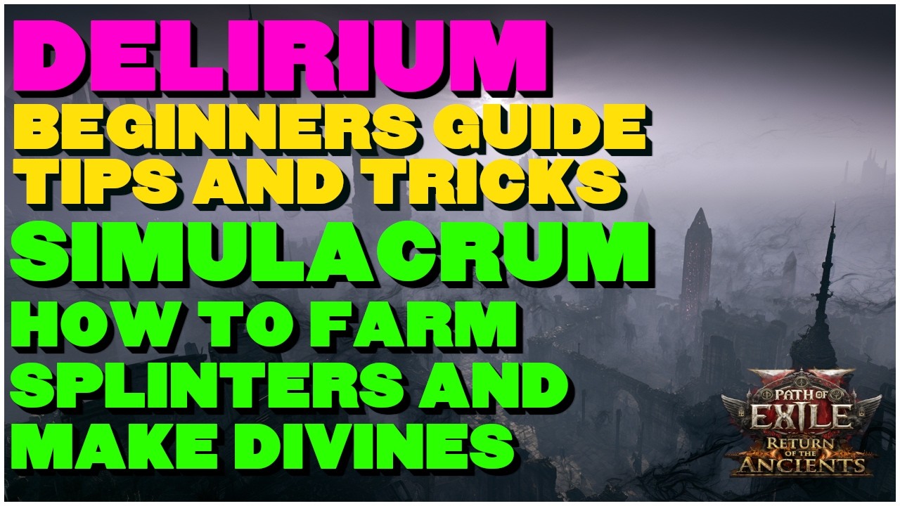 PoE2 Delirium City Farming Guide &mdash; INSANE Profit, Easy Splinters, Beginner‑Friendly Method!