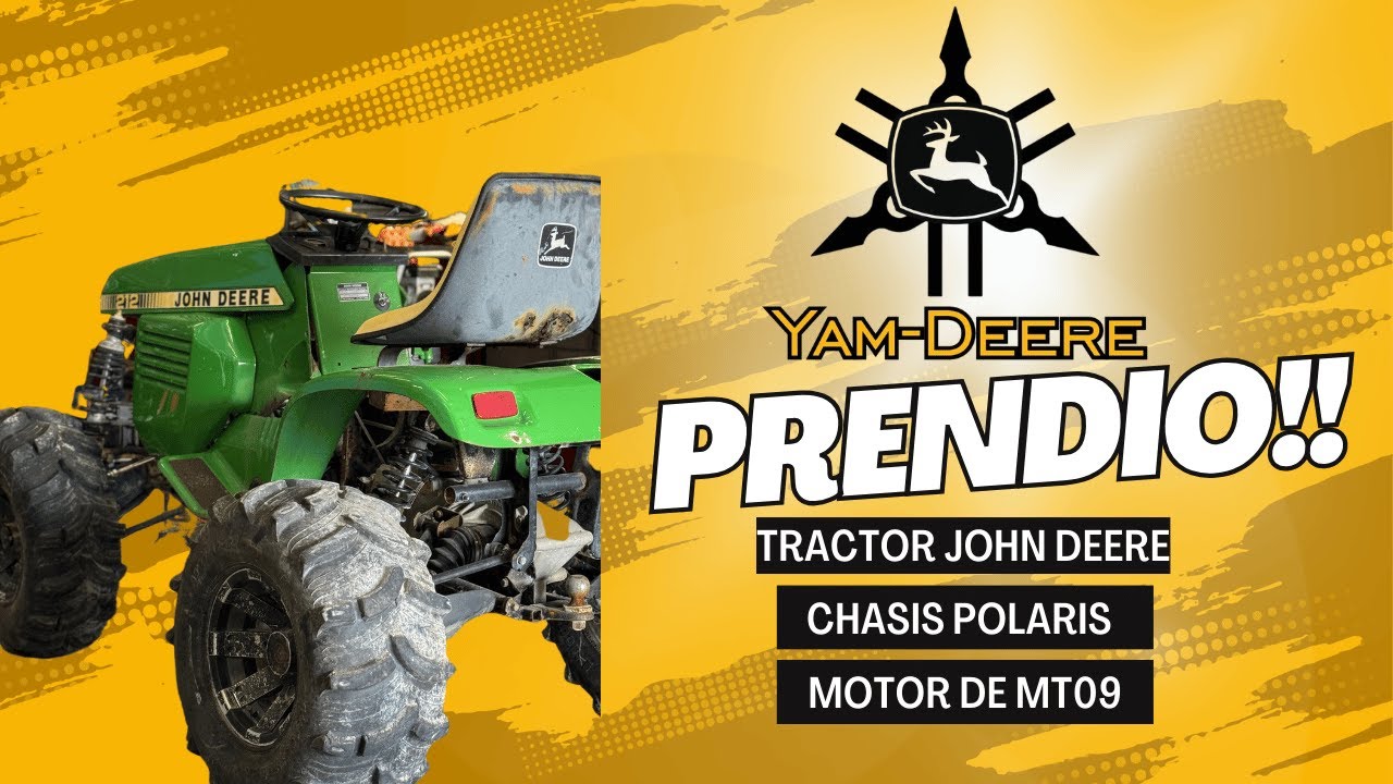 Prendimos el motor de MT-09 en Mini Tractor John Deere - EP2