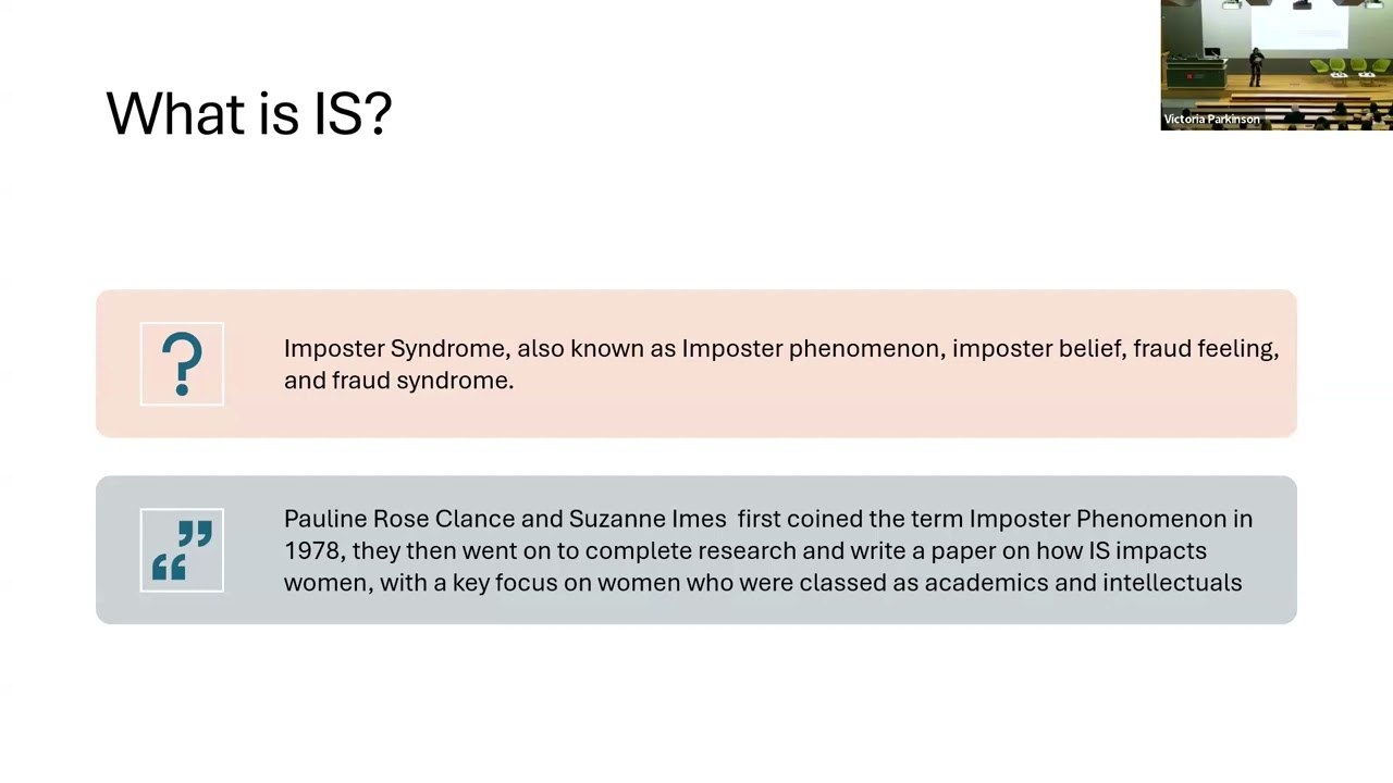 UK WEN Career Conversation 21 May 2025: Coaching session on imposter syndrome