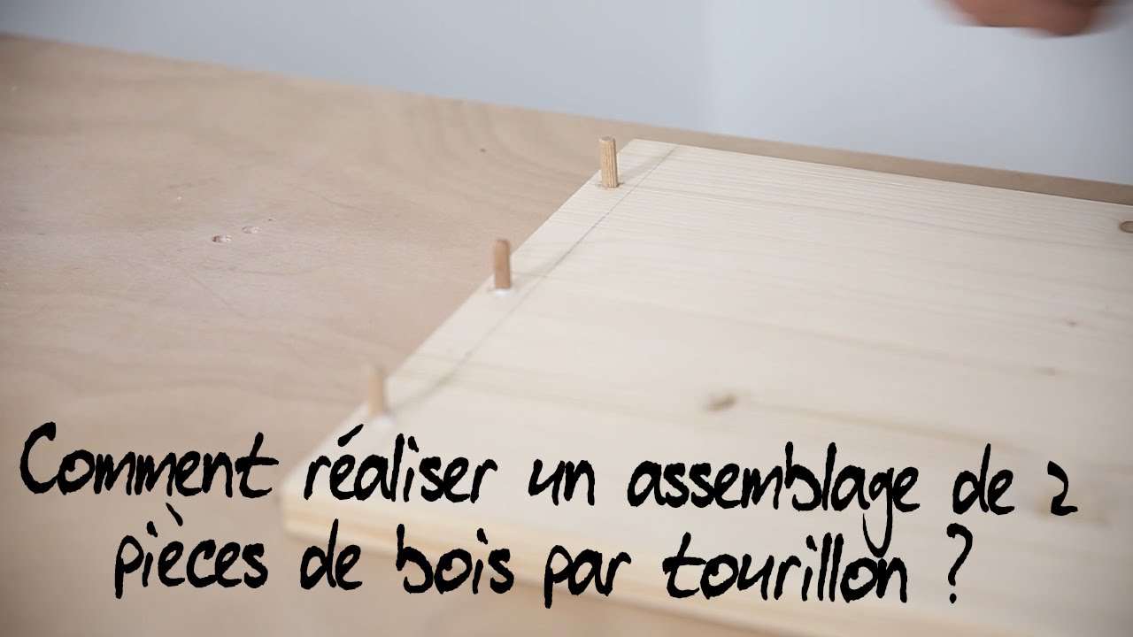 Comment r&eacute;aliser un assemblage invisible de 2 pi&egrave;ces de bois par tourillon ?