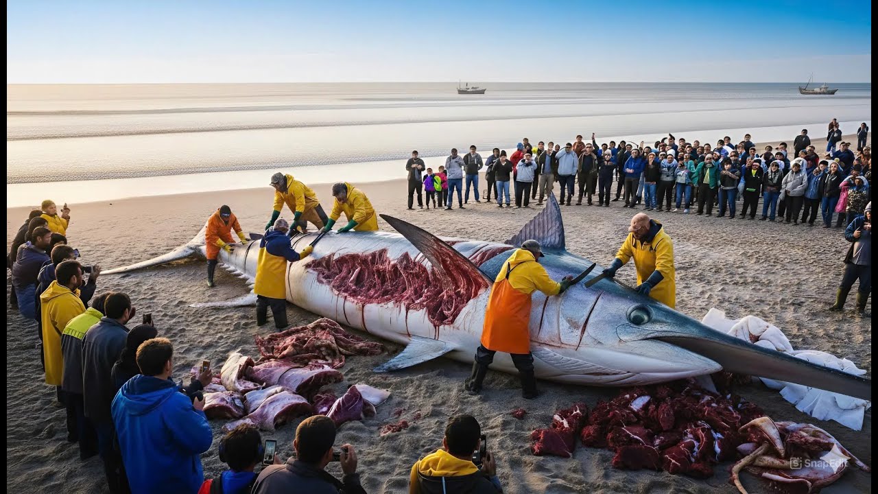 Encountering a 3,500kg Giant Swordfish — Deep-Sea Longline Fishing Documentary