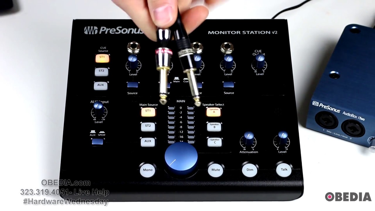 How to Setup the PreSonus Monitor Station V2 -- OBEDIA.com Studio One Training and Tech Support
