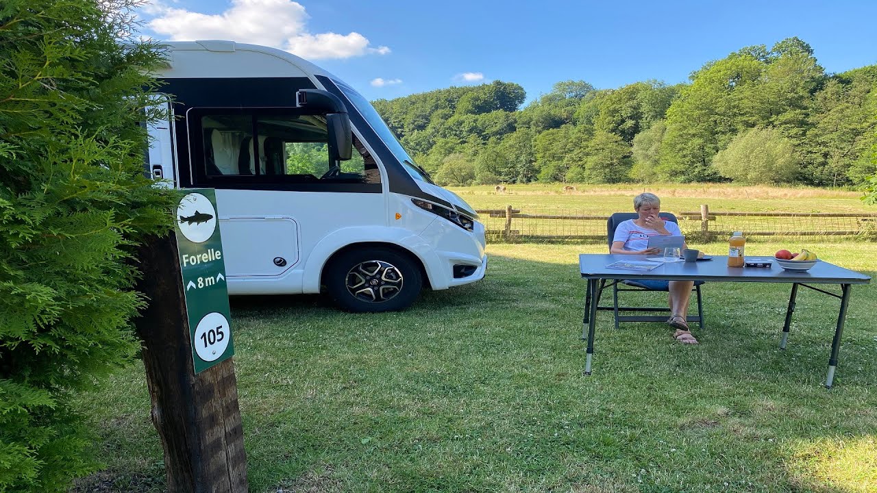 Hyggelig lille campingplads ved kroen Landgasthof Seemer i Wenholthausen i Sauerland