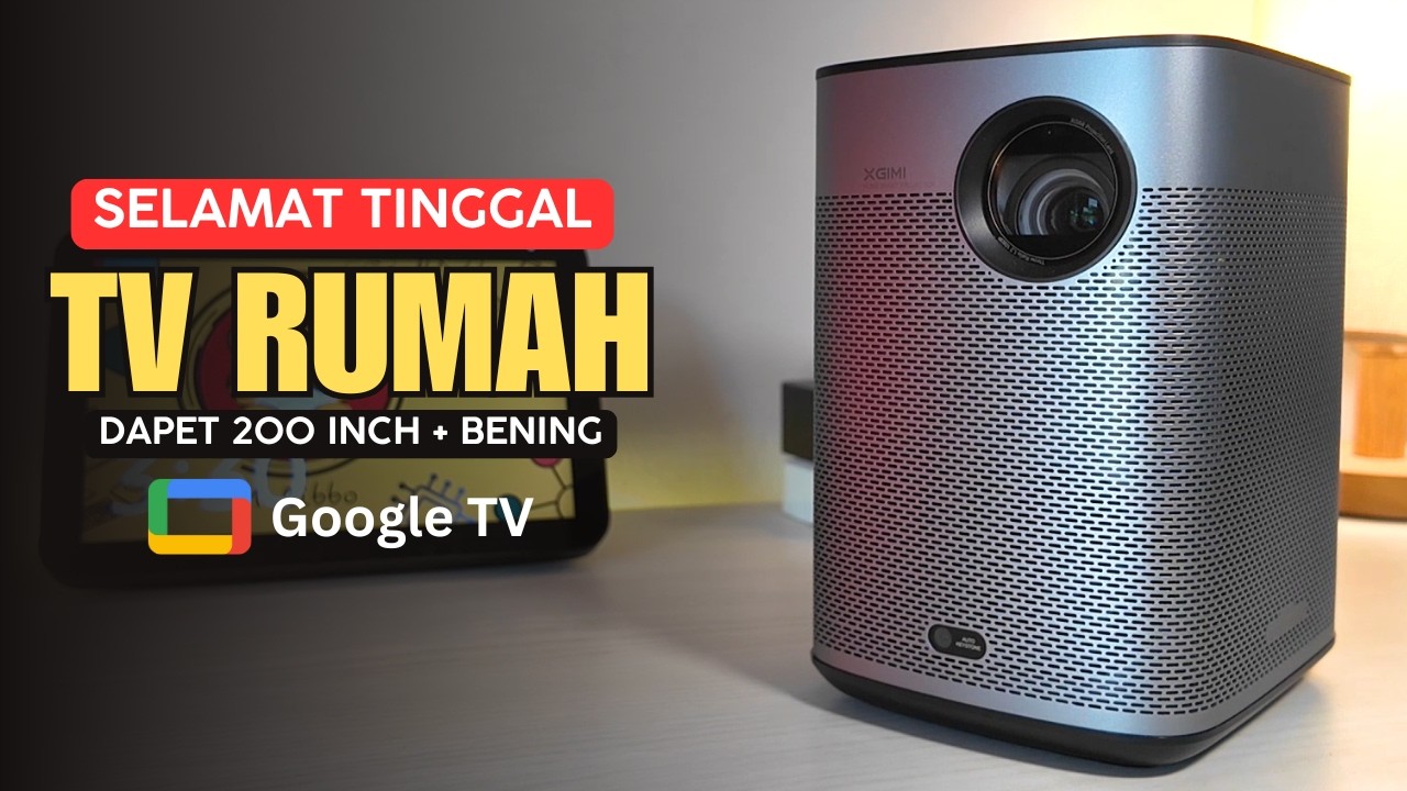BIKIN TV PENSIUN DINI! DAPAT 200 INCH GAMBAR BENING PAKAI PROJECTOR XGIMI HALO+