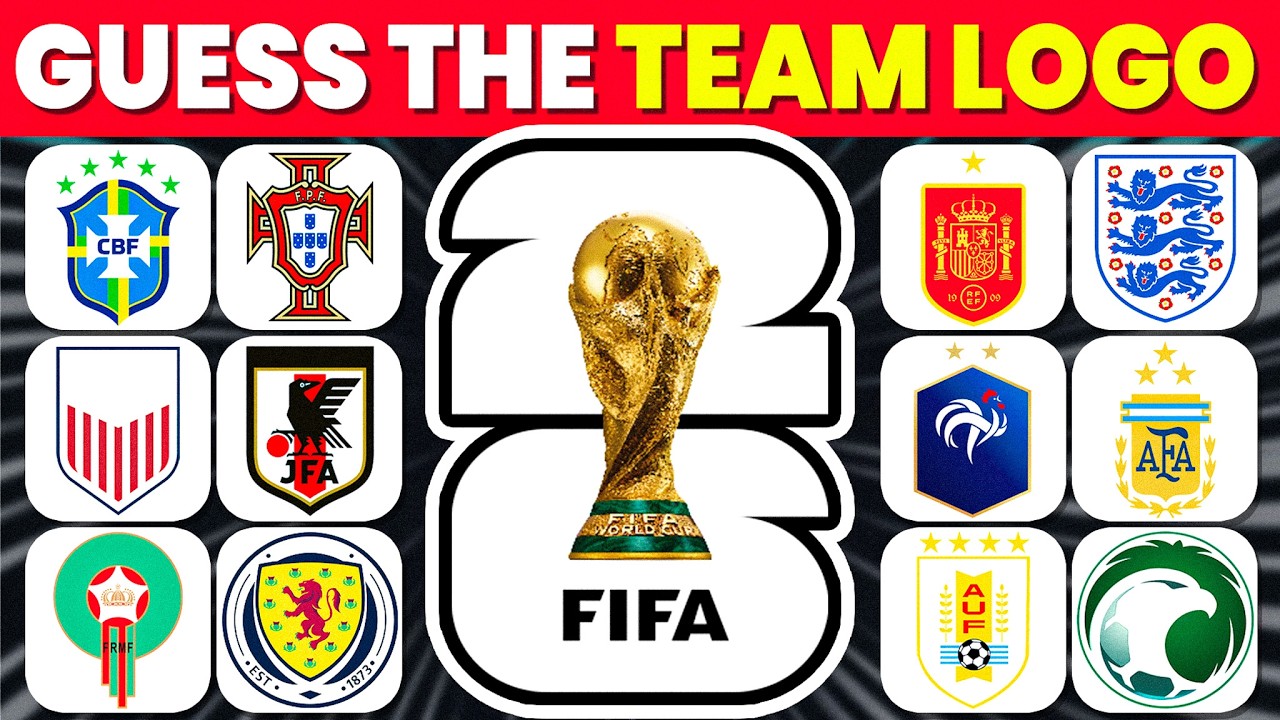 CAN YOU GUESS ALL 48 QUALIFIED TEAMS BY THEIR LOGO 🔥⚽ FIFA WORLD CUP | FOOTBALL QUIZ 2026