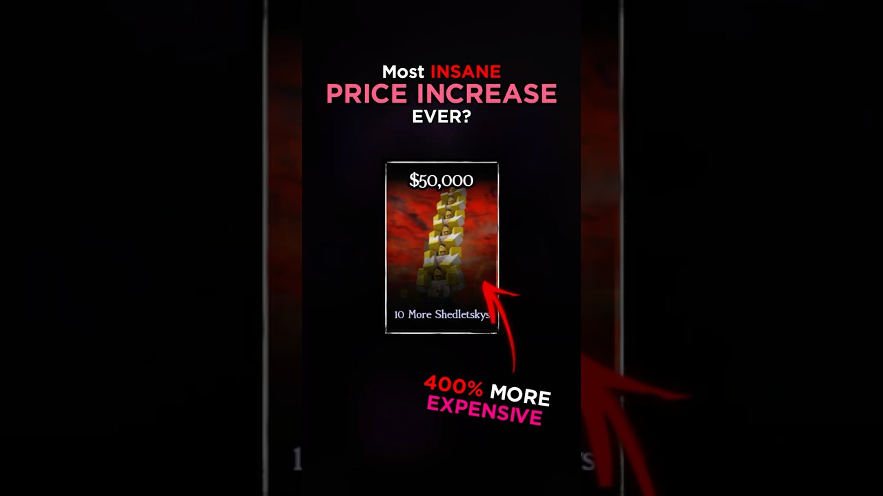 MOST INSANE PRICE INCREASE EVER? #roblox #forsaken #forsakenroblox