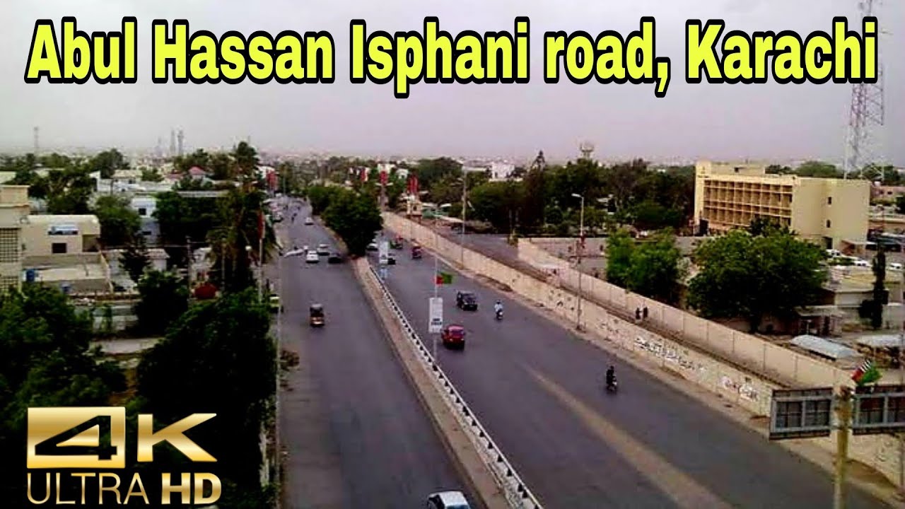 Drive Through Abul Hasan Isphani Road | Karachi Street Drive | Famous Road Drive in Pakistan