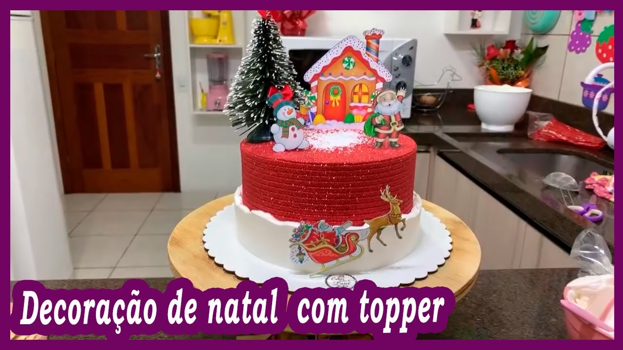 BOLO DE NATAL CASA DO PAPAI NOEL