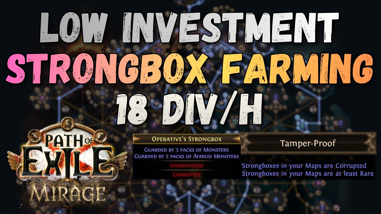 18 Divines per Hour &ndash; Cheap Strongbox Farming Strategy (PoE 3.28)