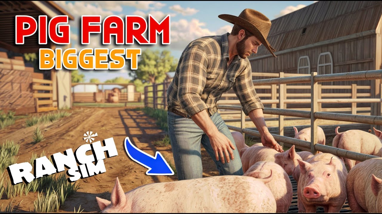 Biggest 🐖PIG FARM🐷 | EP:39 Ranch Simulator | Spanker Farmer
