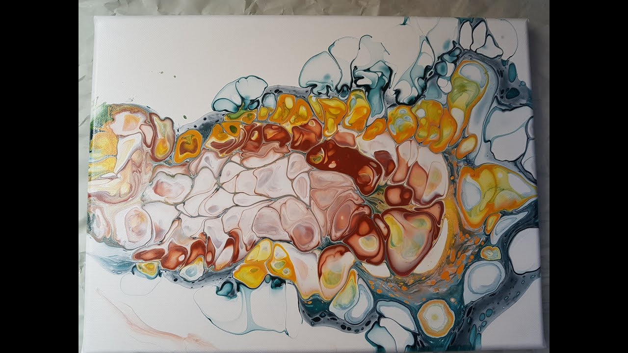 pouring with an open cup,same colors 30x40cm(146)
