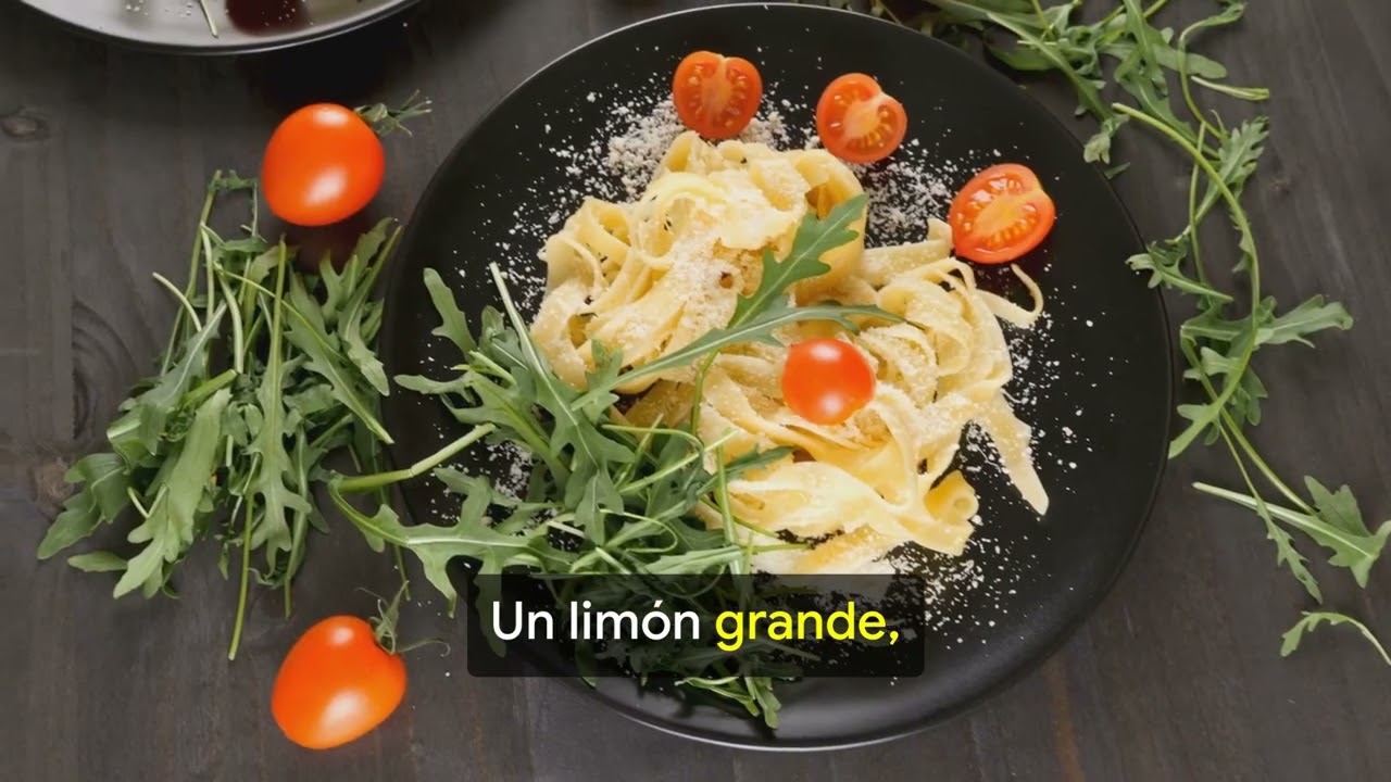 Pasta con Salsa de Limón y Pistaches