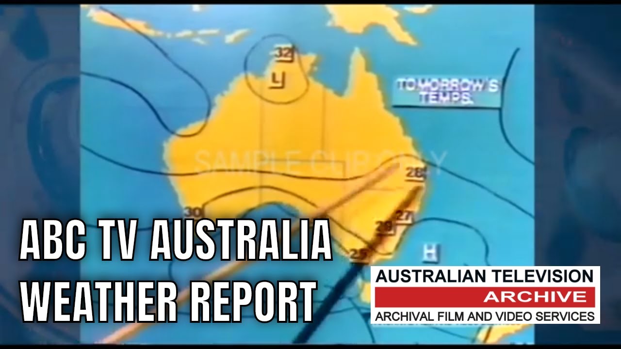 Classic ABC TV Weather Report (with Ian Simos)  Early 1980's