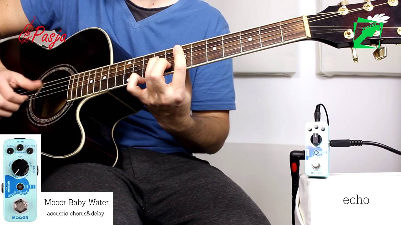 Mooer Baby Water (acoustic chorus & delay) - demo, test