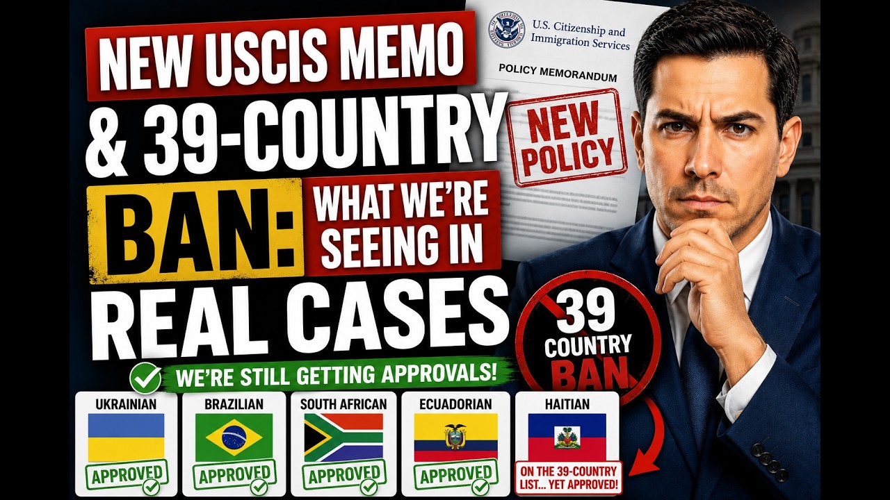 Новая служебная записка USCIS и запрет для 39 стран: что мы видим в реальных делах
