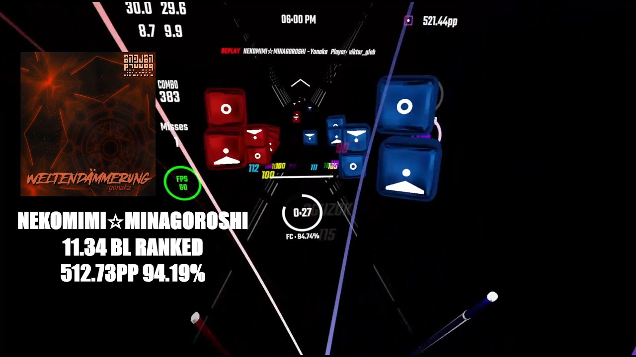 FIRST 500PP ON BEATLEADER | NEKOMIMI☆MINAGOROSHI  BeatLeader Ranked