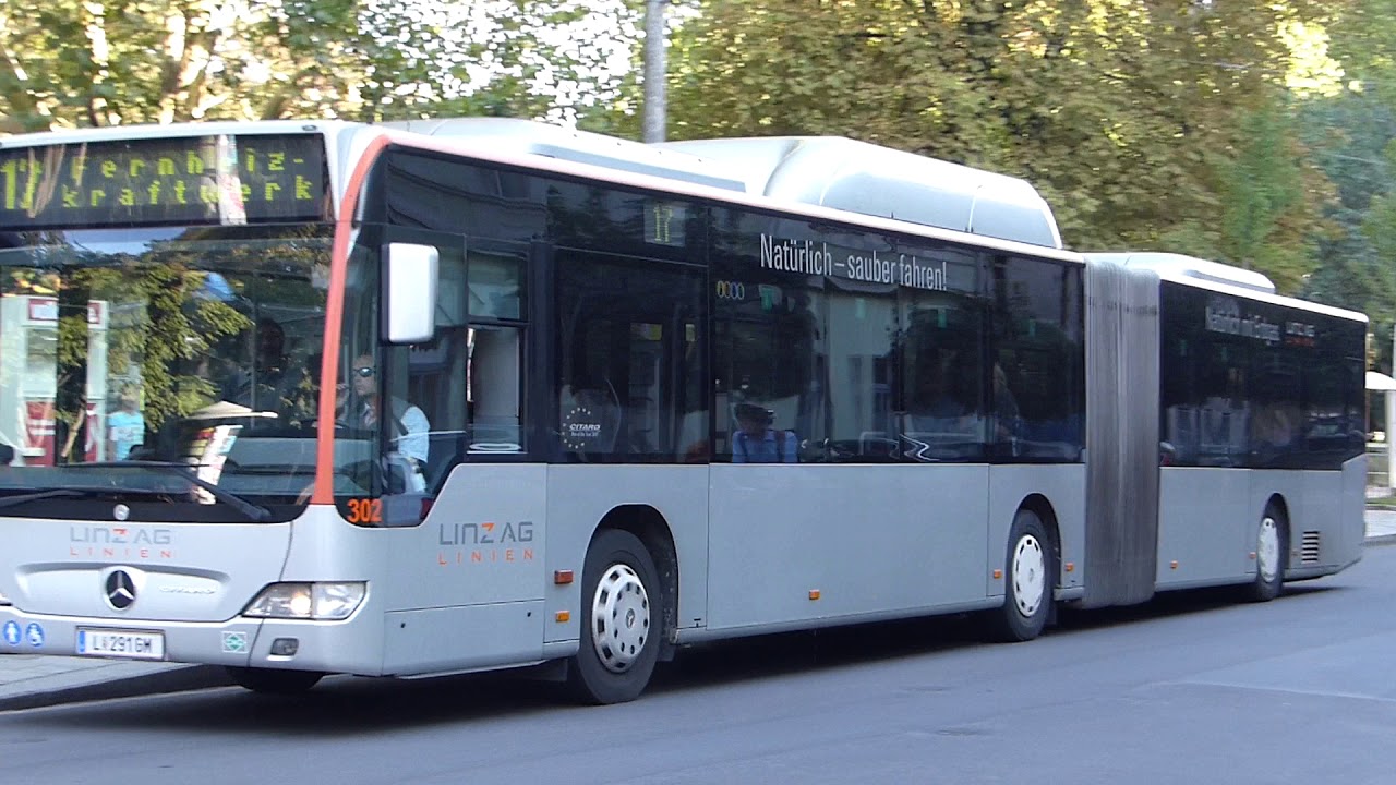 Gelenkbusse - Volvo & Mercedes _ Linz  _ 2018 09 18