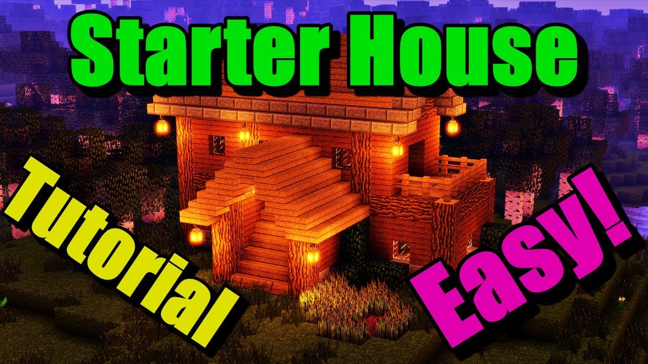 EASY Starter House Tutorial! - Minecraft 1.16