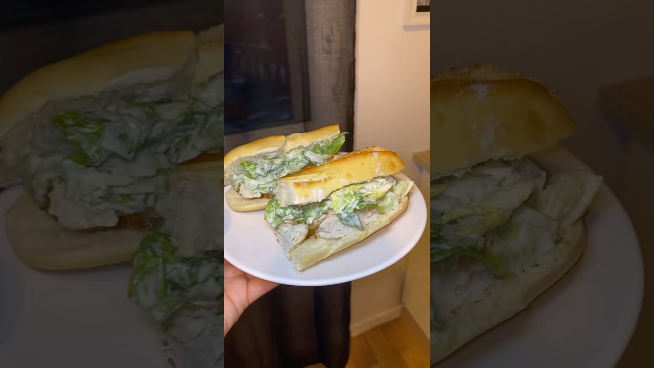 Sandwich au poulet façon salade ceasar 🌯