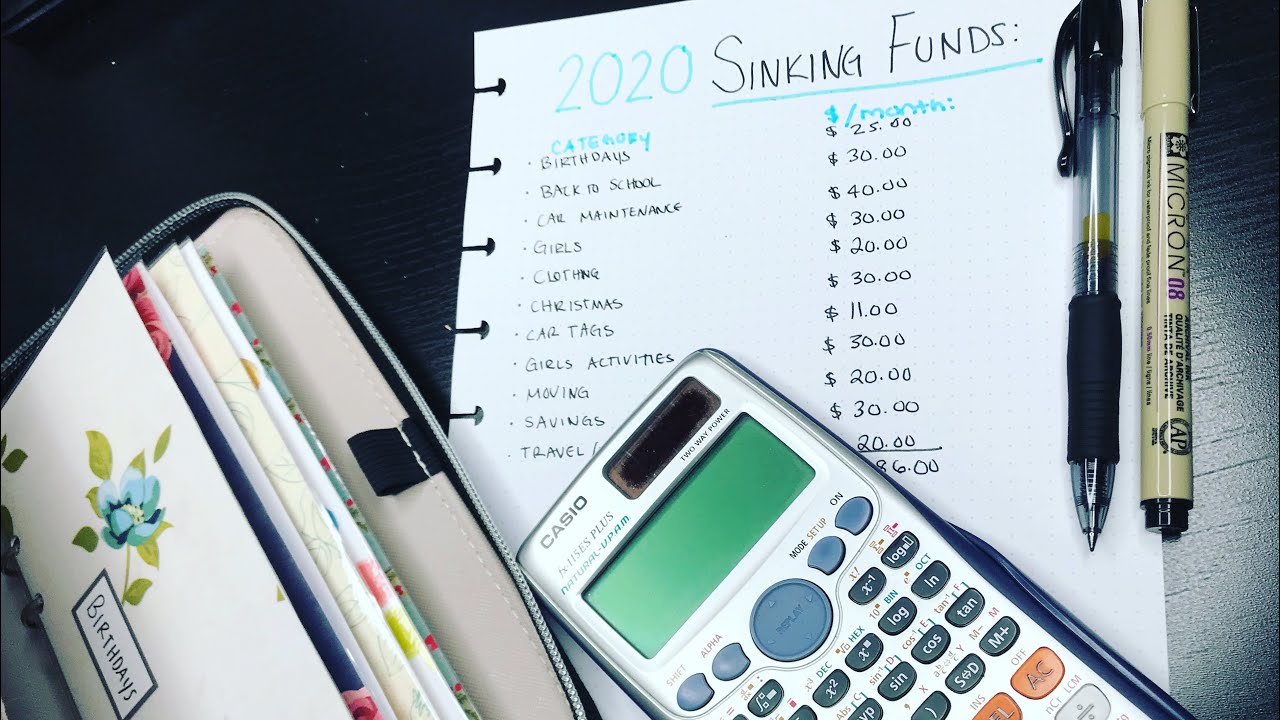2020 Sinking Funds