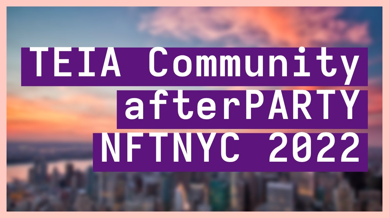 Replay from Teia Community NFTNYC afterParty2022 | #tezos #teia